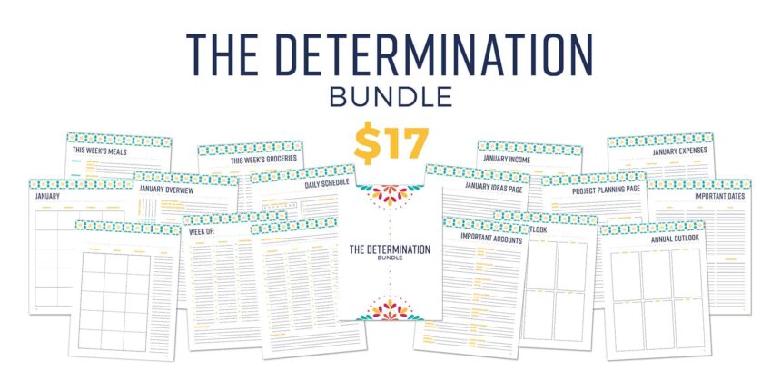 Printable Planner: The Determination Bundle