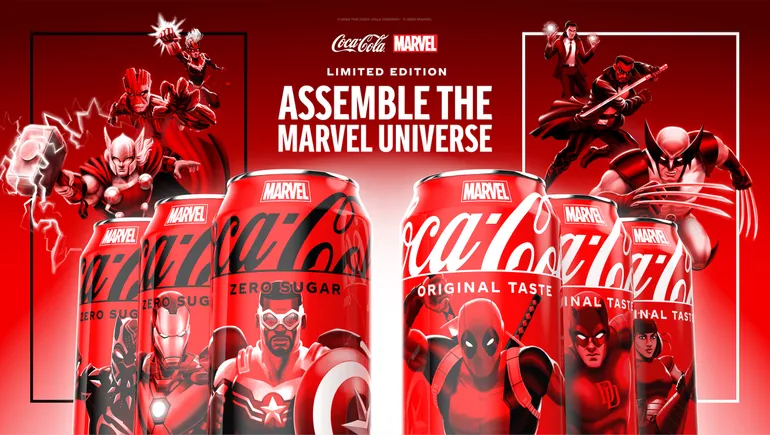 Coca-Cola heads to Marvel universe for new spot, packaging campaign