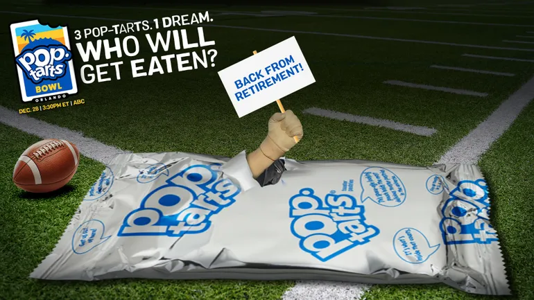 Pop-Tarts will send another edible mascot to ‘mouth heaven’ at bowl game