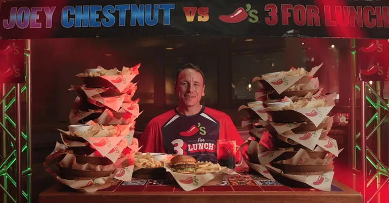 Chili’s challenges Joey Chestnut to an eating contest on X